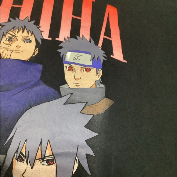 Naruto Shippuden Ombre Uchiha Clan Collage T-Shirt - Picture 7 of 8